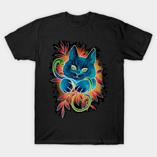 Neon cat T-Shirt